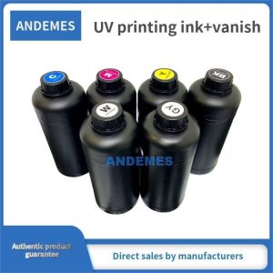 High Compatibility UV Printing Ink CMYKW V for Stickers Printing Flat/Roll to