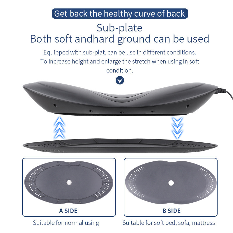 Vibrating Lumbar Lower Back Pain Massager Adjustable Heating 240V