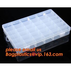 Plastic Storage Box With 15 Removable Compartments Tool Containers, plastic