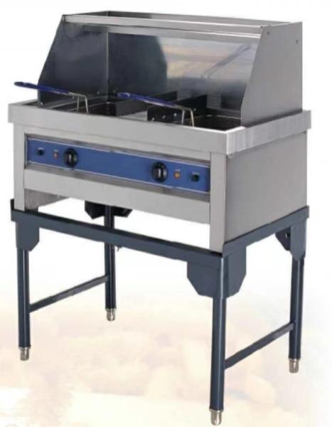 Commercial Kitchen Electric Fryer 220-240V Stainless Steel Temperature Control 0