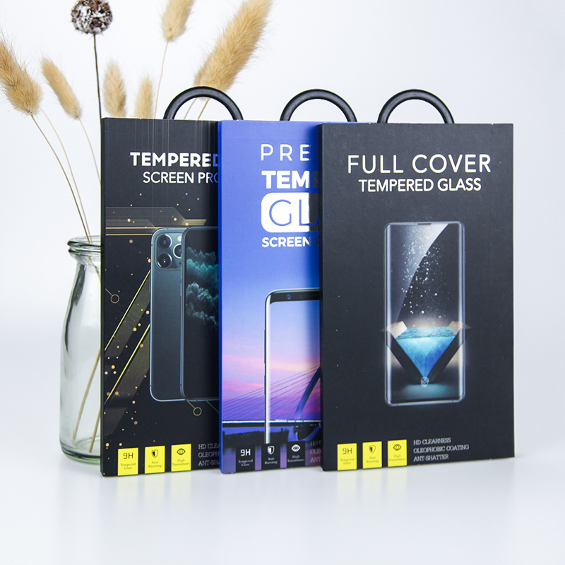 GATHE Paper Plastic Screen Protector Packaging Tempered Glass Packing Box Matte Laminated