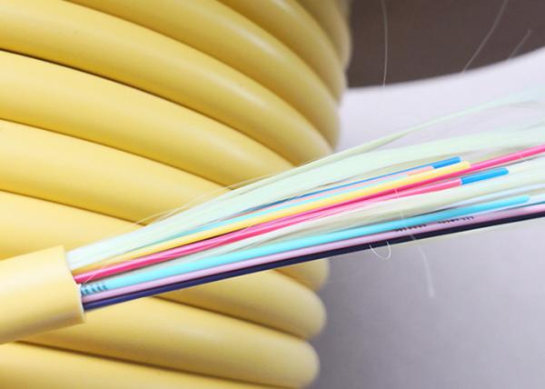 Flexible Tight Buffer Fiber Optic Distribution Cable Multimode Indoor Orange