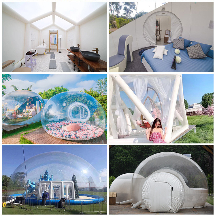 Inflatable Transparent Bubble House Tent 5m Customize Logo Size