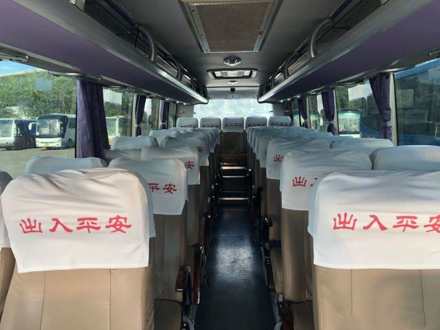 Used Coach Bus ZK6908 38 Seats Left Steering Yuchai Rear Engine Euro III Steel Chassis Used Yutong Bus