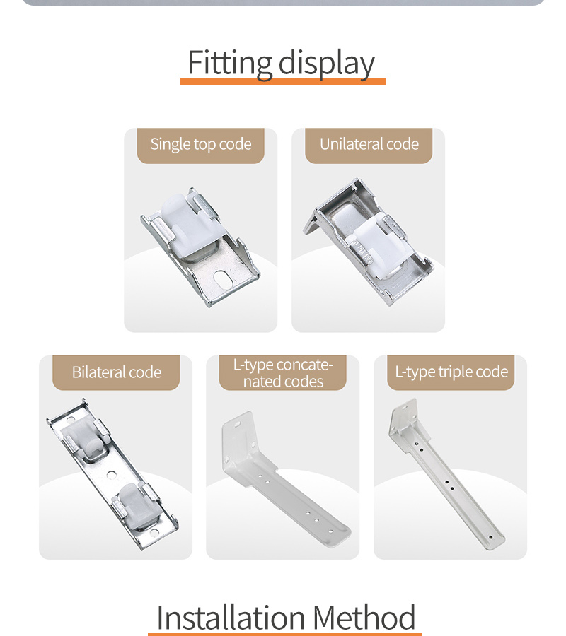 Ceiling Bendable Silent Curtain Track Curved For Shower Room