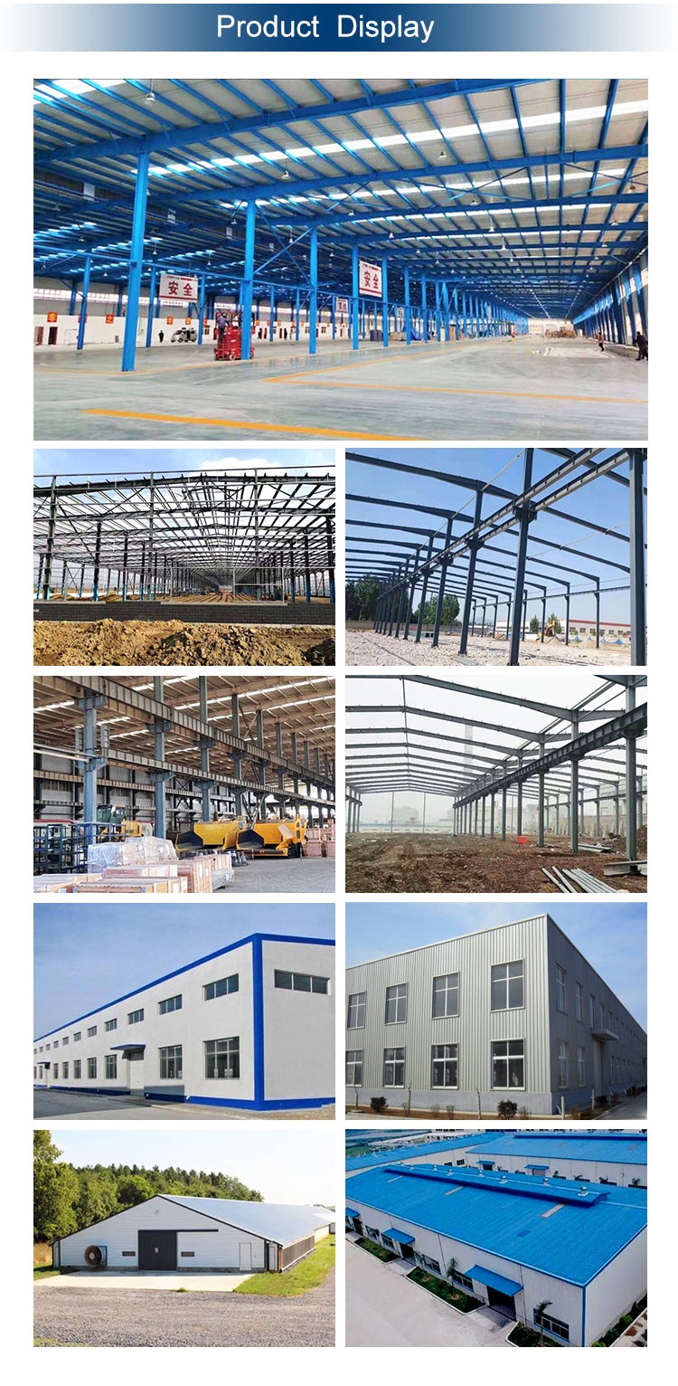 Prefabricated Workshop Building Design for Steel Structural Fabrication Construction