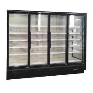  Display Fridge For Cold Drinks With Backwall Top Mirror And Vertical LED Lights Manufactures