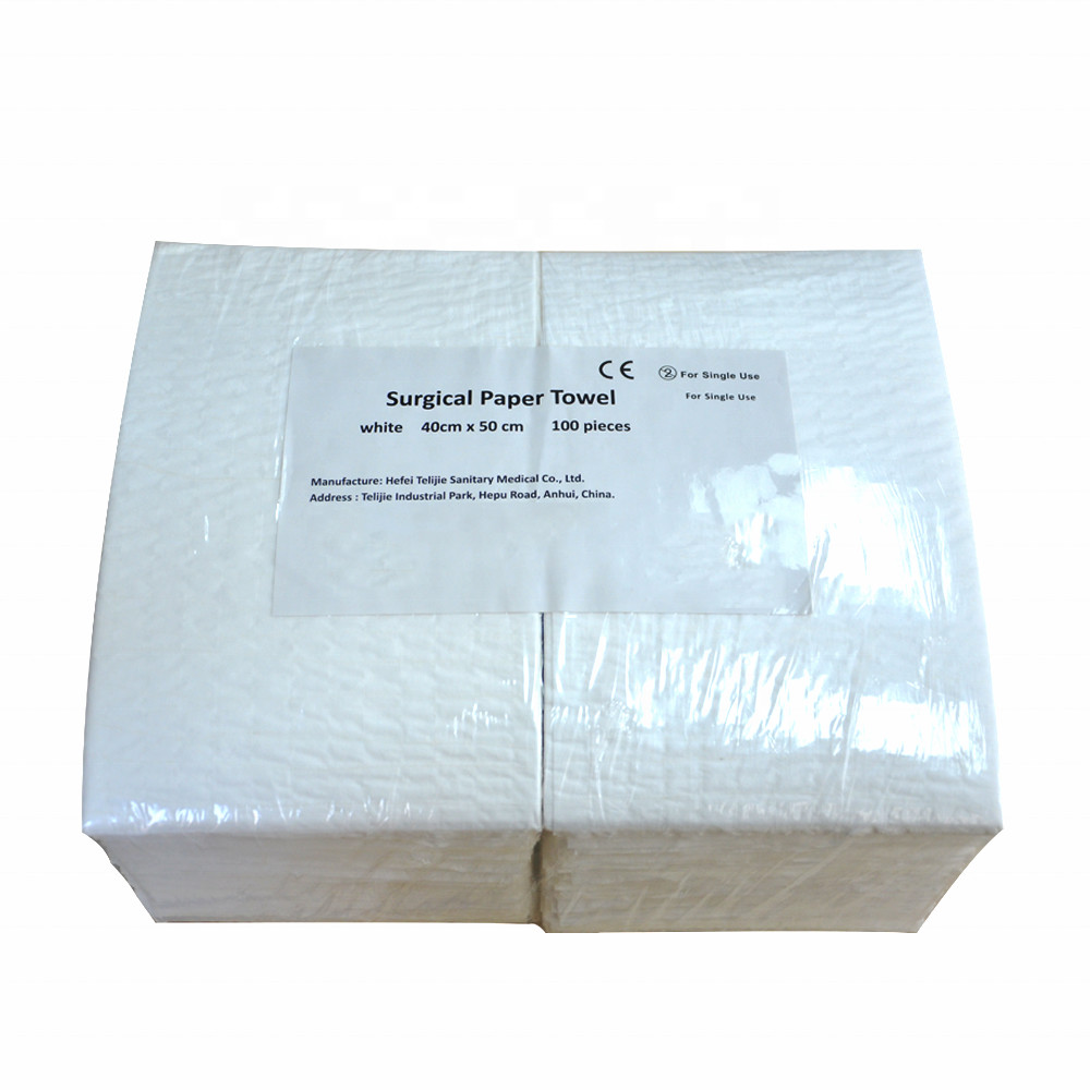 Super Absorbent Wood Pulp Reinforced Paper Towels ISO 13485