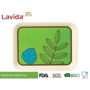  Multiple Use firm and Durable Eco Bamboo Fiber Tray Melamine Bread Tray PP Sandwich Tray Melamine Food Tray with logo c Manufactures