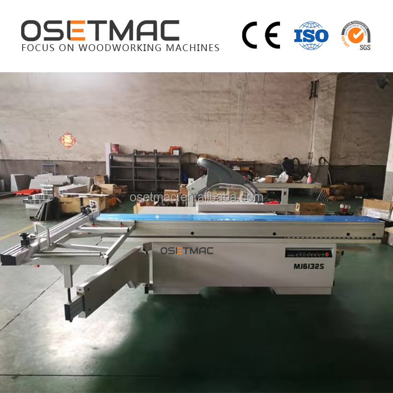 MJ6132S Woodworking Circular Saw Machine with Foldable Sliding Table 3250*3450*900mm