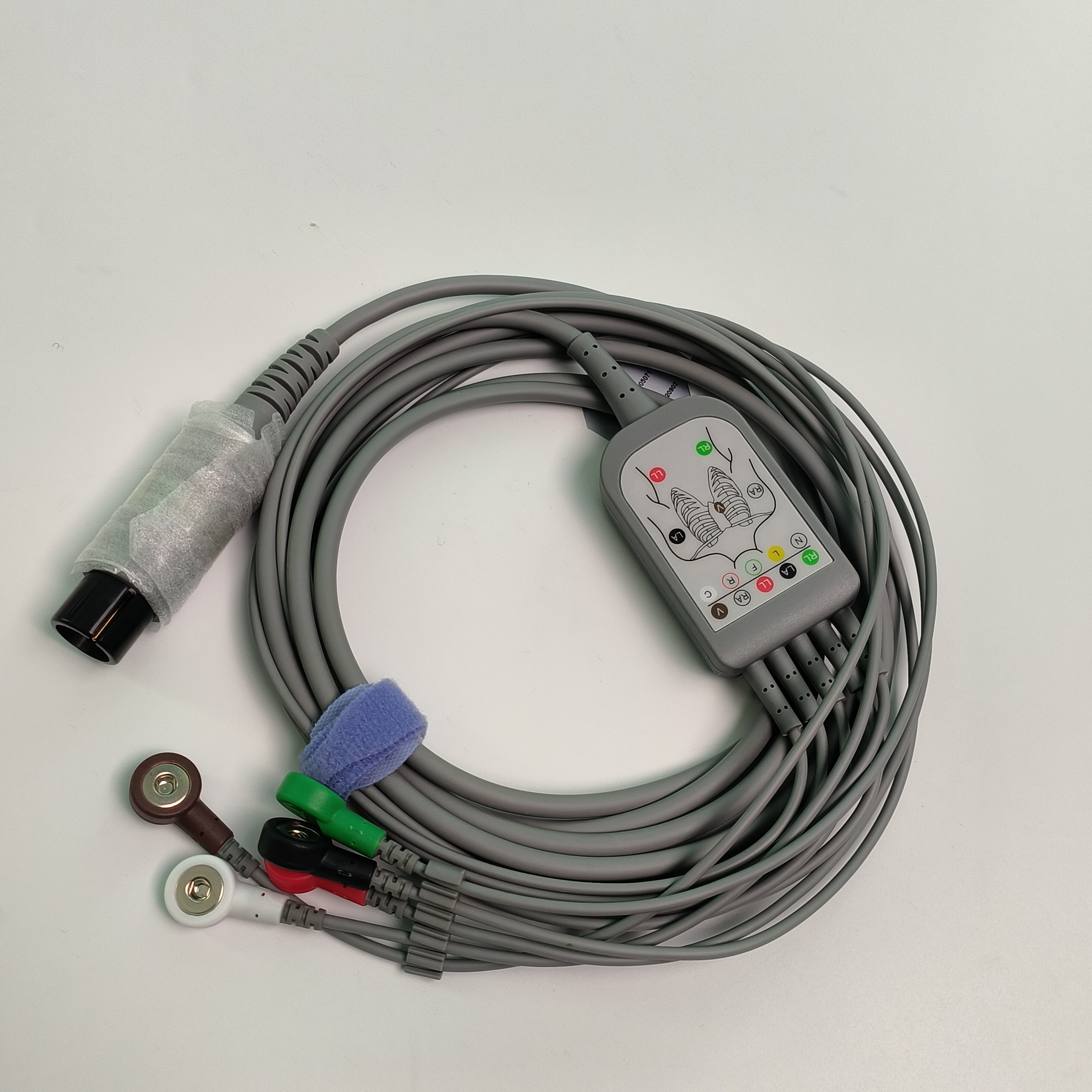 REF EC05DAS061 Monitor Heart Wire Integrated 5 Lead Defibrillation Resistant Buckle Type