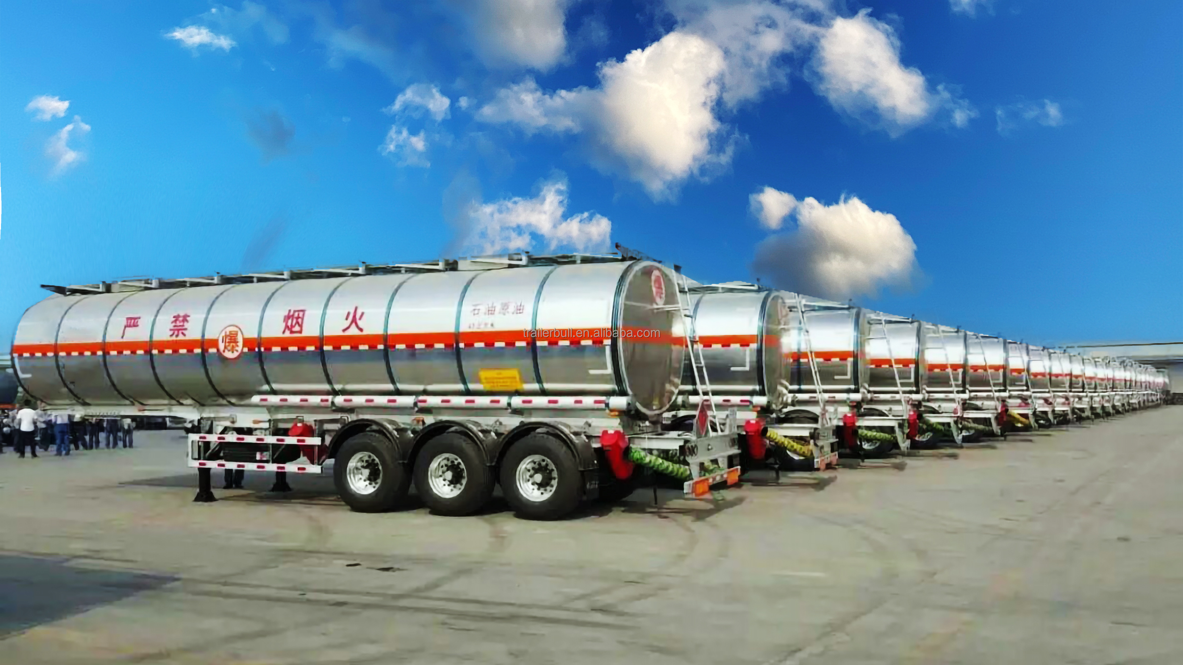 25T Tanker Truck Trailer Heavy Duty For Warm Palm Oil In Kenya