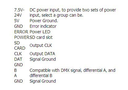 T-1000S,LED sd card pixel controller;full color;SPI signal output;2048 pixels controlled;2017 new Version