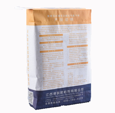 Industrial Durable Cement Packaging Paper Bags 2 Ply High Strength With External Valve