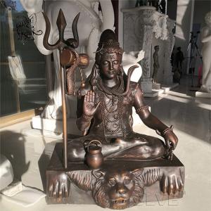 Hindu God Bronze Lord Shiva Statue Indian God Brass Sitting Buddha Sculpture Manufactures