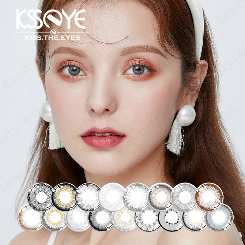 Cosmetic Natural Contact Lenses For Eyes Prescription With Diopter Large Diameter
