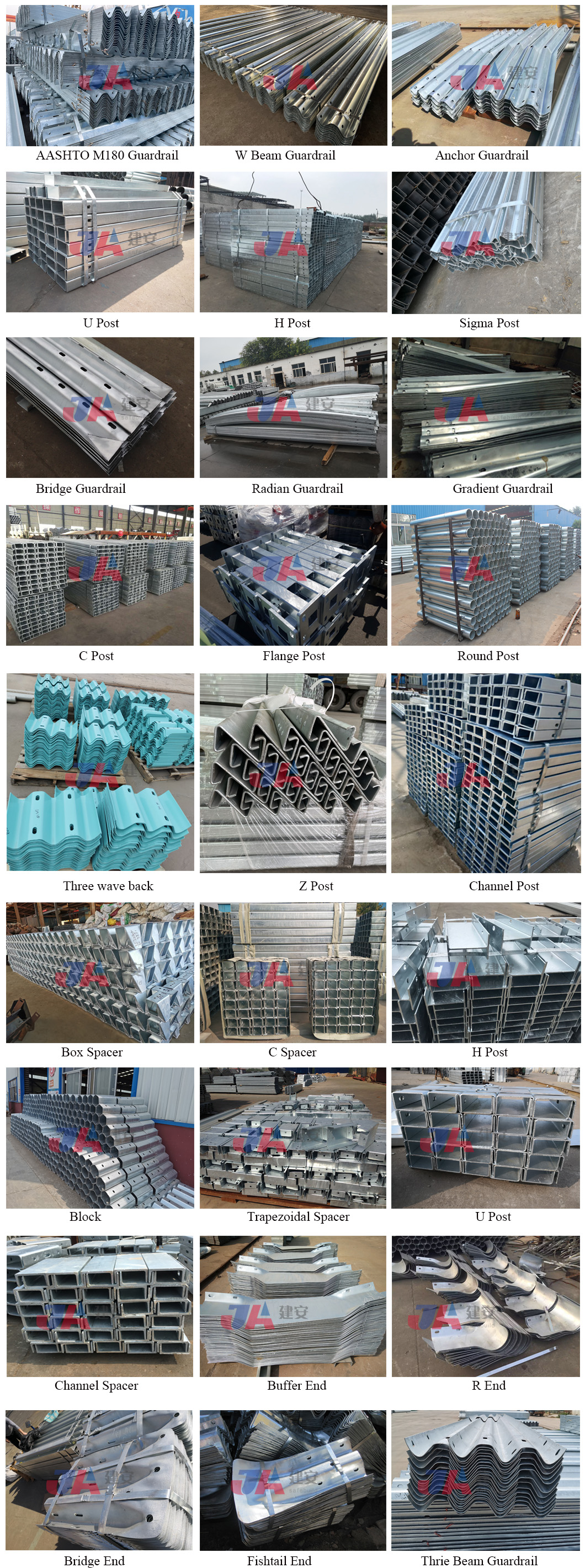 OEM Safety Roller Barrier Highway Guardrail Hot Galvanized Roller Crash Barrier