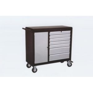 Sand Grain Coating 7 Drawer Roller Cabinet with Ball Bearing Slides (THD-42071D)