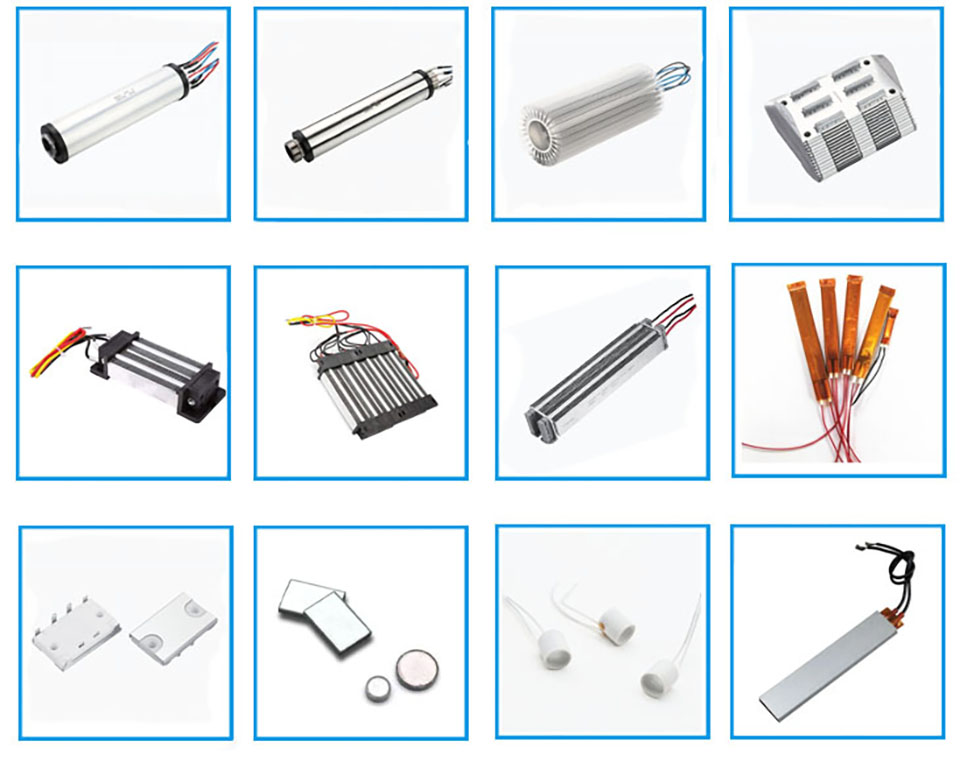220V 1000W To 5000W PTC Auxiliary Air Energy Heater Element Cylinder Shape For Air Energy Water Heaters Olar Water Heaters