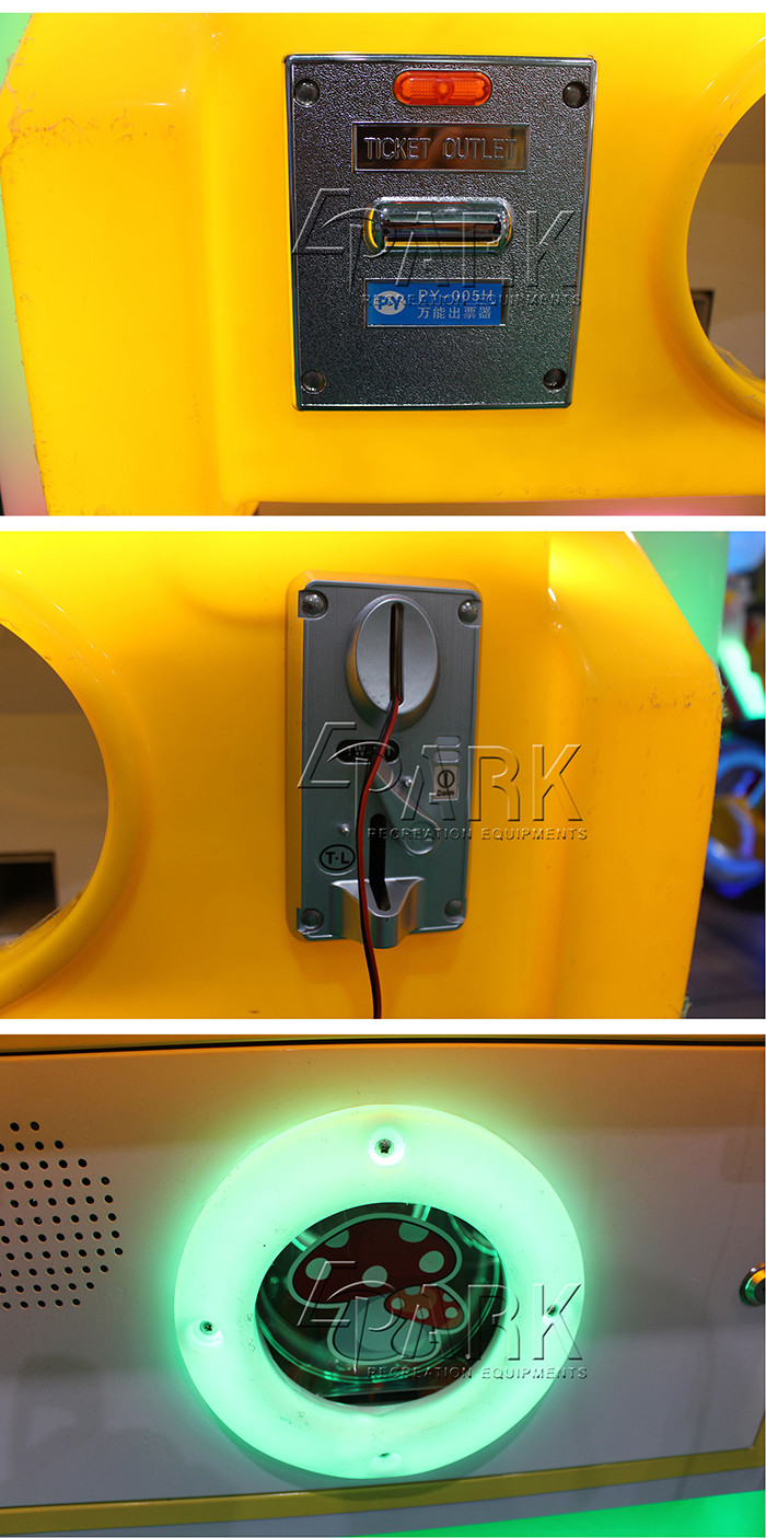 Happy Throw Ball Shooting Games Capsule Toy / Kids Redemption Ticket Arcade Game Machine