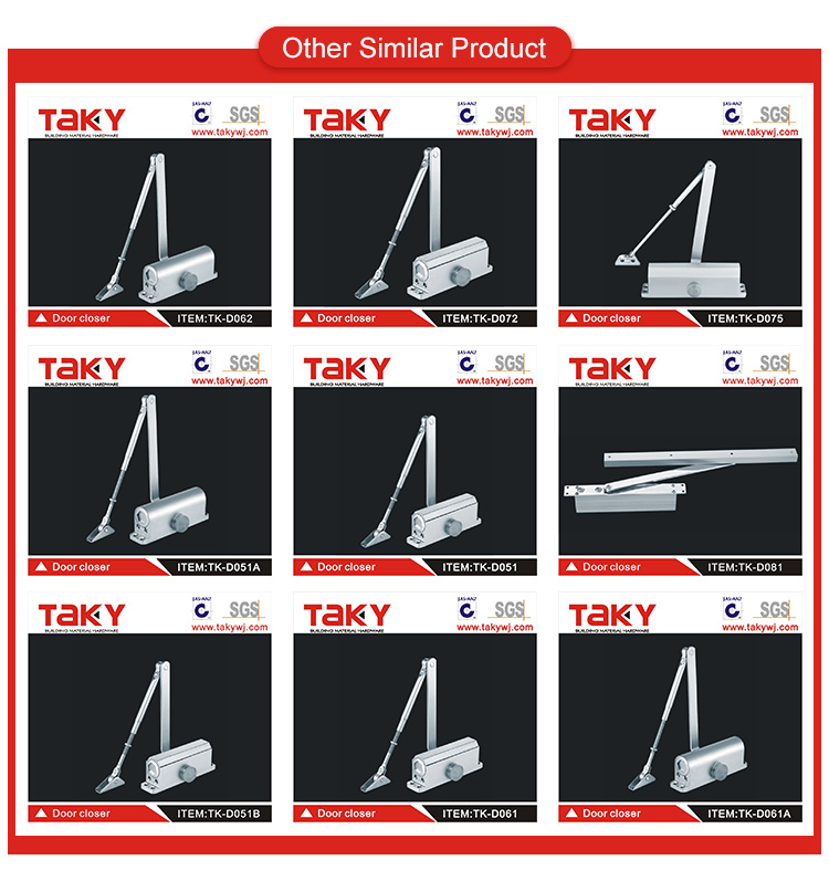 Modern Design Automatic Heavy Duty Door Closer All Metal Steel and Wooden Doors Used
