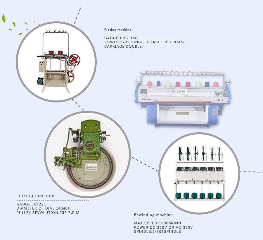 Computer Wool Double System 10G Hat Knitting Machine