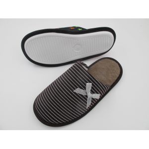 Anti Slip Womens House Slippers With Bow Trims Comfortable Feeling