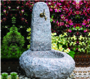 Stone Faucet Cast Stone Garden Fountains Granite Sink For Backyard Lightweight