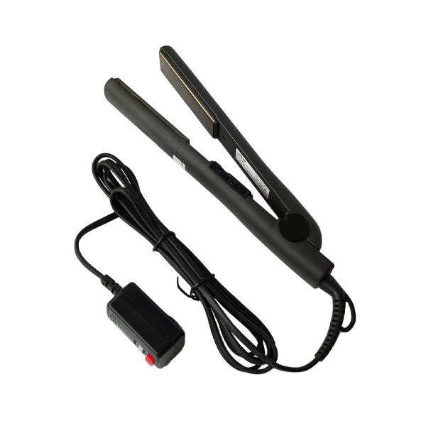 Professional Titanium hair iron straightener with led flat irons wholesale