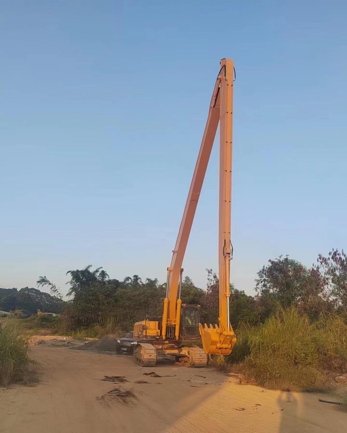 River And Sea Dredging Long Reach Excavator Boom Arm , CAT320D Excavator Long Arm
