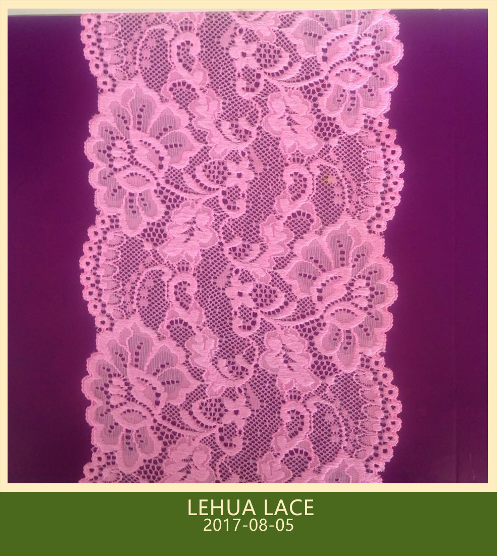 Hot Selling and nice quality Nylon Spandex Stretchy Brazil Lace from China