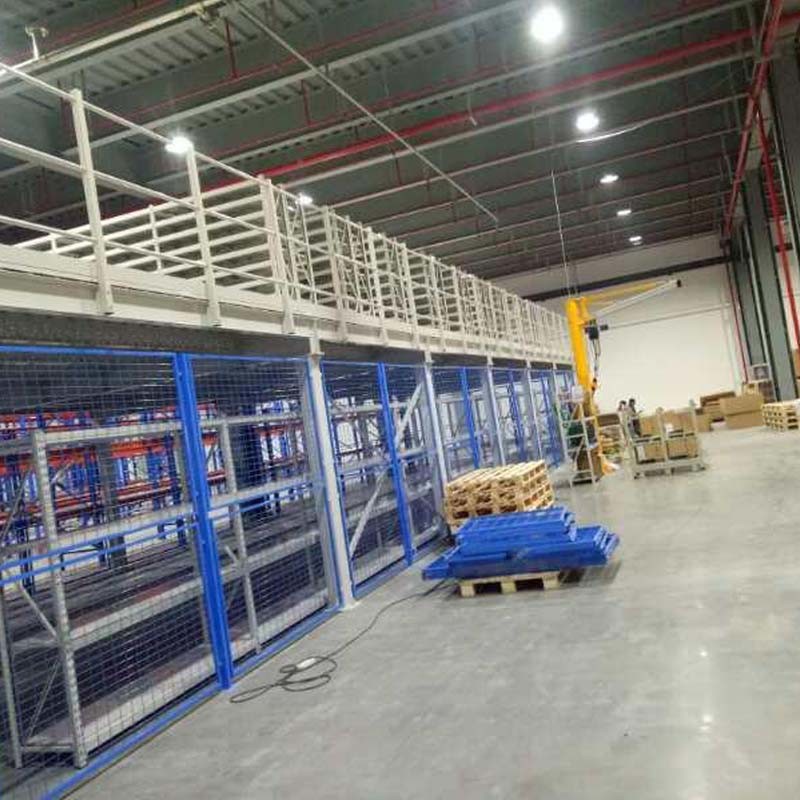 Customized Warehouse Steel Storage Mezzanine Platforms With Steel Structure