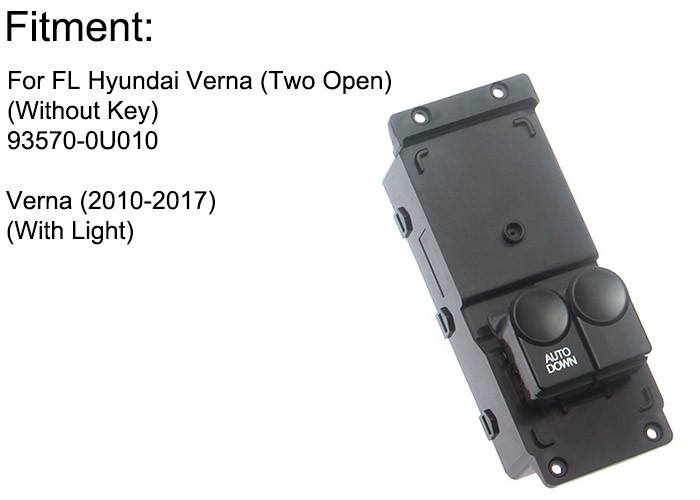 Verna Pride Hyundai Electric Window Switch 2 Door Electric Switch Button
