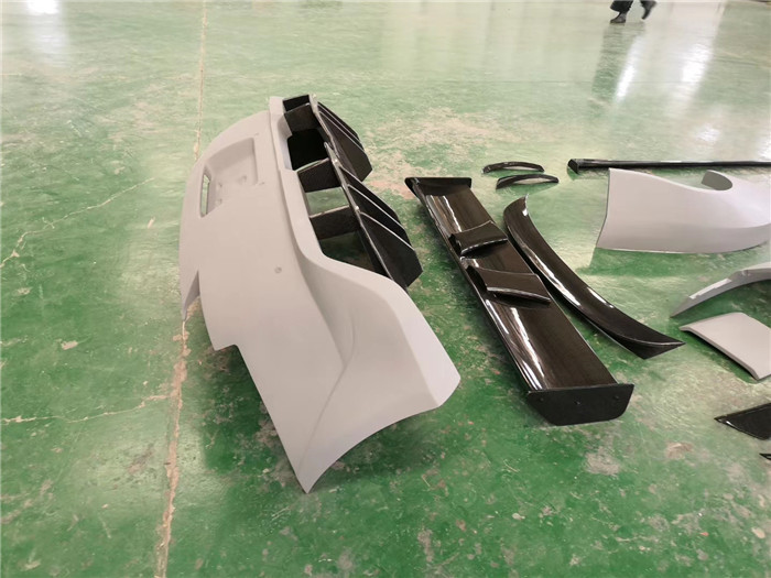 Air Knife FRP Nissan 350z Wide Body Kit Side Skirts OEM Front And Rear Bumper