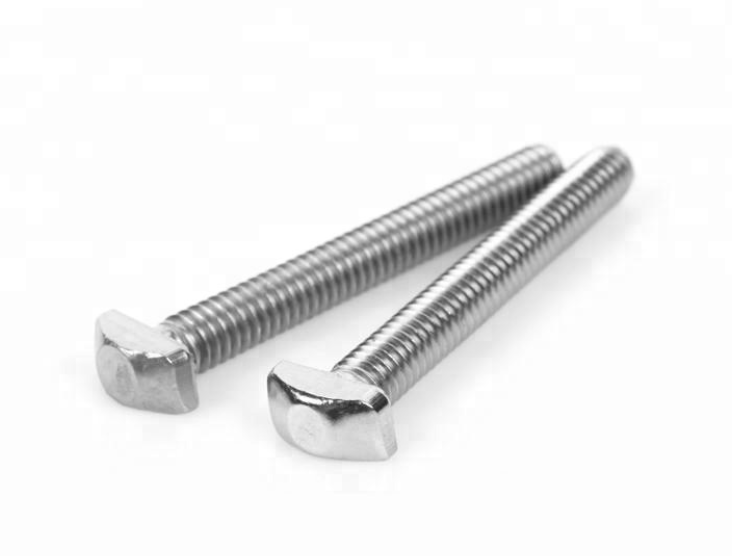 Polish Finish Track T Head Bolts A2-70 Stainless Steel T Bolts T Nut Bolts