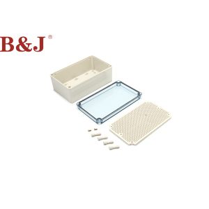 Plastic Electrical Enclosure Box Waterproof , Grey Wall Mount Weatherproof
