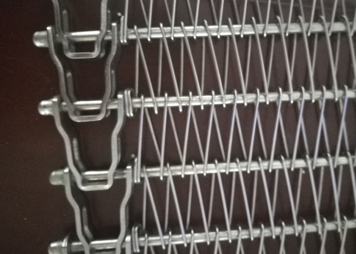 Durable Metal Spiral Mesh Belt With 304 Stainless Steel For Bread Making Machine