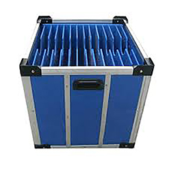 Green Corrugated Plastic Turnover Box Correx Packaging Boxes