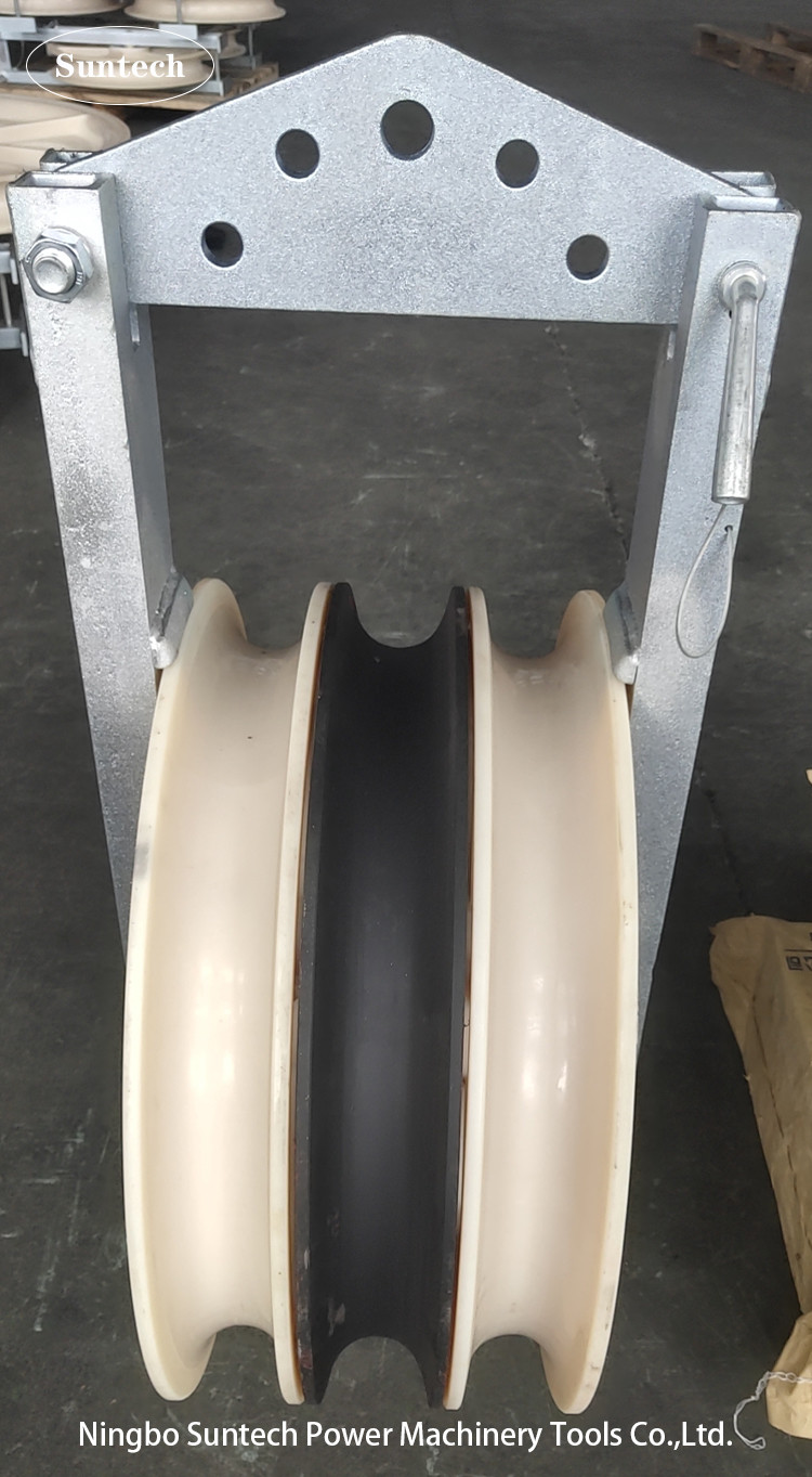 MC Nylon Sheaves Conductor Stringing Blocks Transmission Line Construction