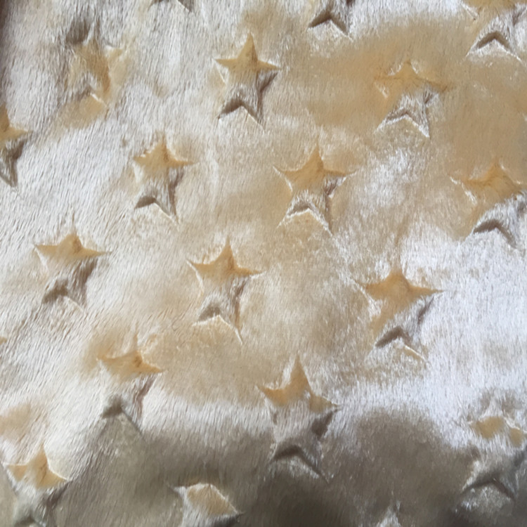 100% polyester wholesale factory velboa minky dot fabric for home textile/toy