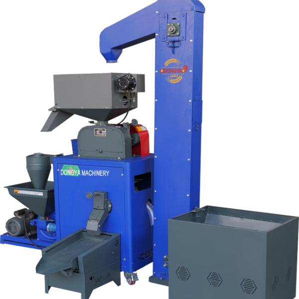 DONGYA AGRO 300kg Per Hour Brown Rice Mill Husk Mill White Rice with Pulverise