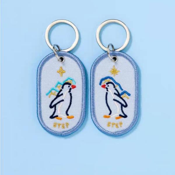 Heartwarming Penguin Pair Keychains | Bespoke Keepsakes | Double-Sided