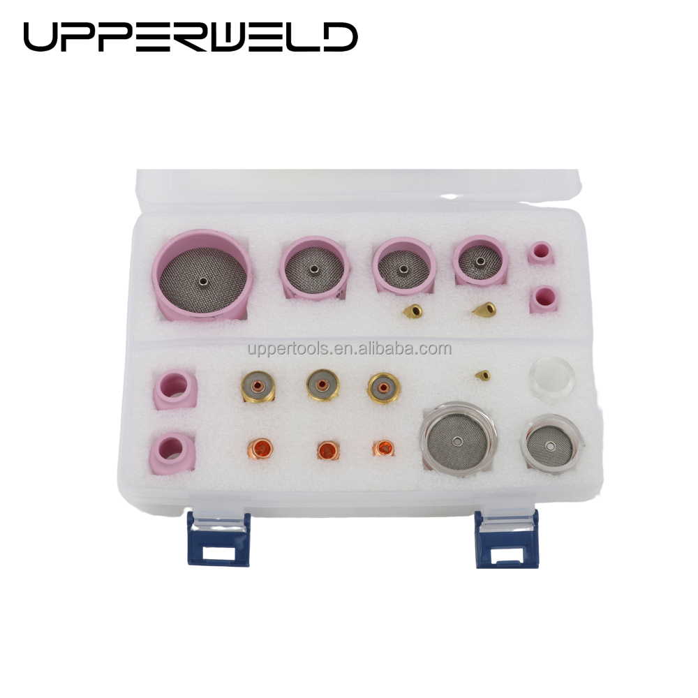 Gas lens wedge collect Glass Cup and Ceramic Tig Welding Nozzle set ideal for welding