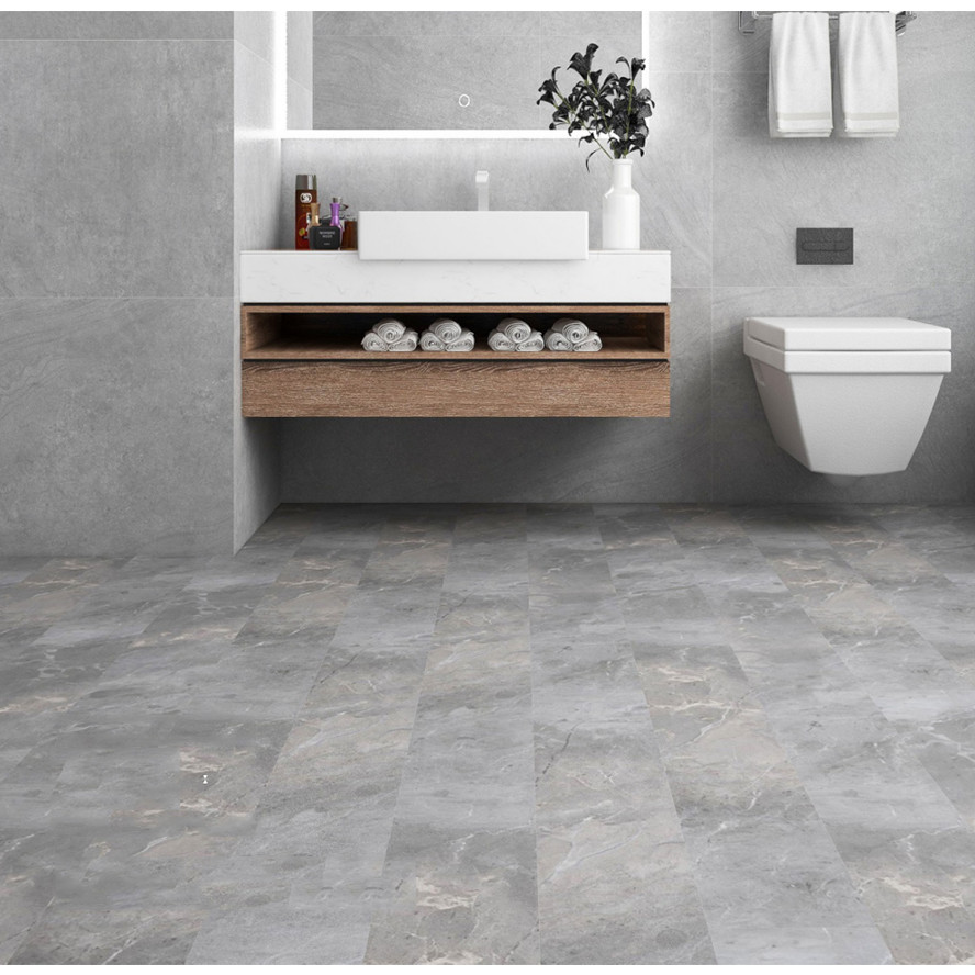 Waterproof PVC Material Modern 4mm SPC Flooring For Bedroom Graphic Design Solution