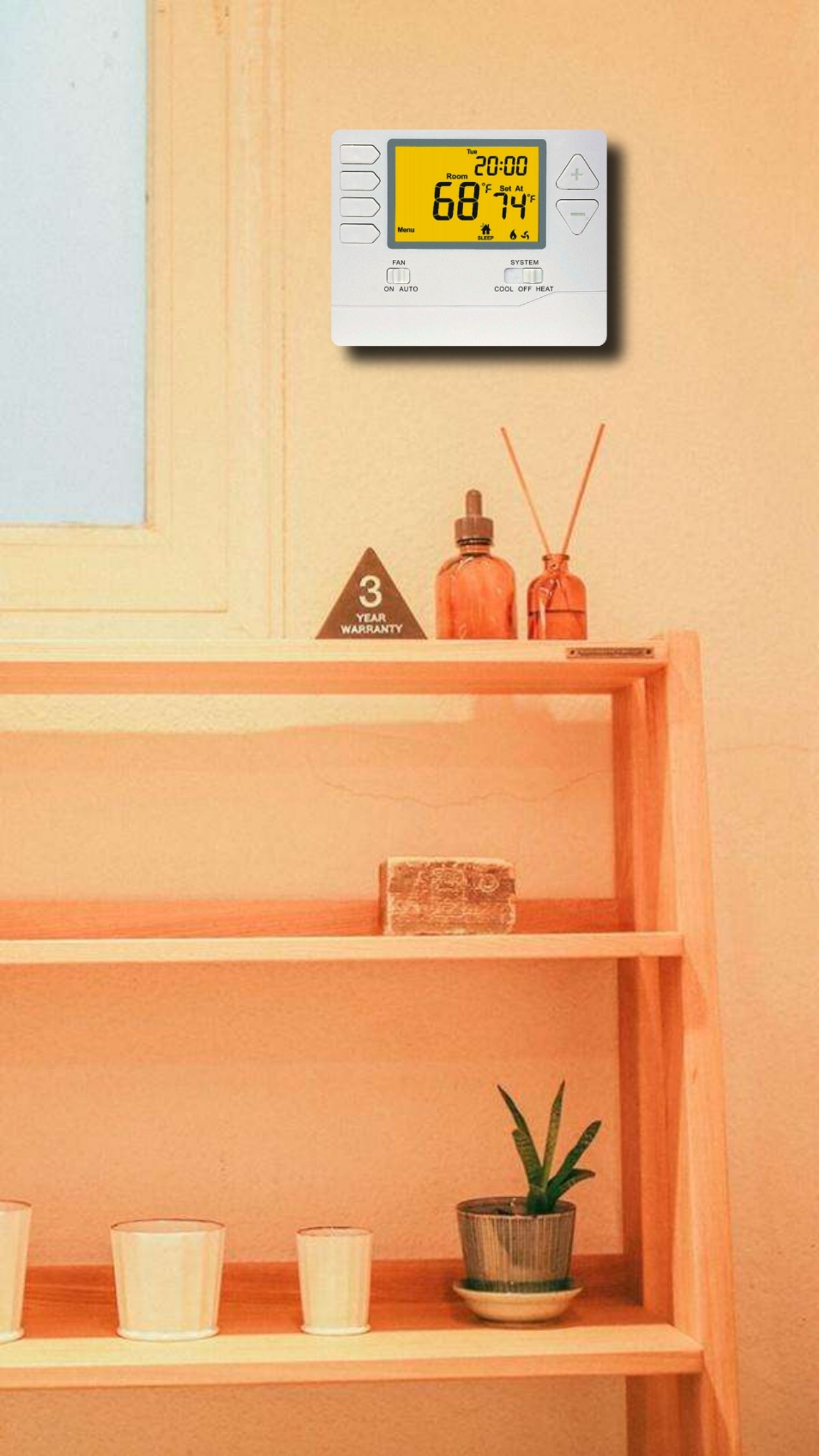 2W HVAC Wiring Thermostat / Temperature Calibrate Thermostats In AC
