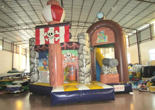 Commercial Pirate Ship Bounce House , Indoor Playground Pirate Ship Bouncer 5 X