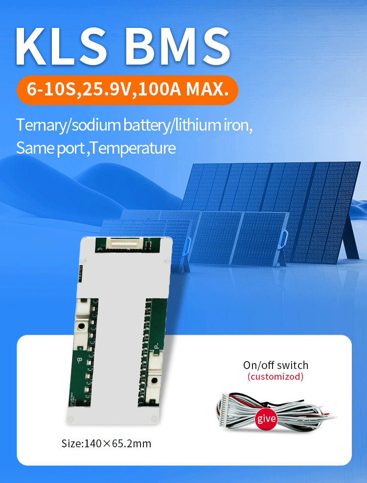KLS Heltec sodium Battery Pack Active Bms 8s 3.6v 80A Same Port Bms Without switch