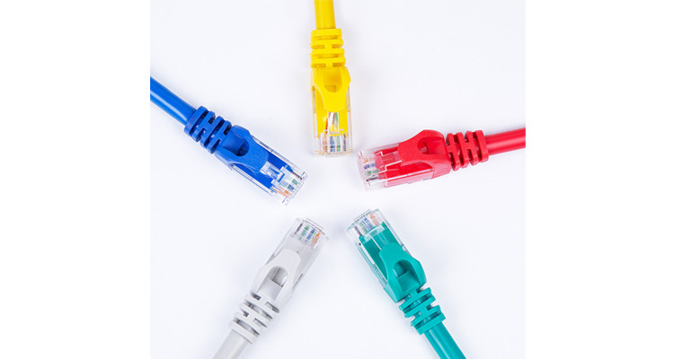 Modula Rj45 Patch Cord , 6FT Cat6 Ethernet Patch Cable Waterproof Red
