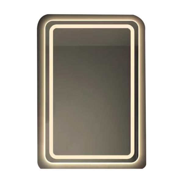 LED Lighting Tempered Glass Bathroom Mirror For Hotel Decorative Antique Style