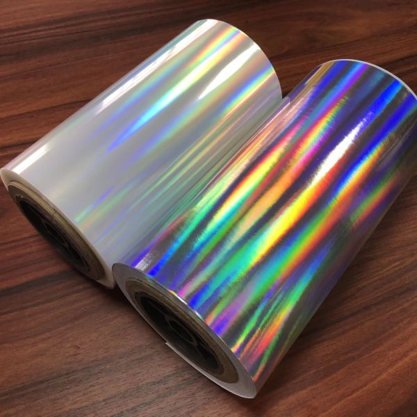 Metallized BOPP Holographic Wet Lamination Film Water Based Adhesive Diverse